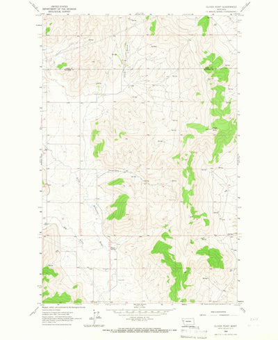 United States Geological Survey Oliver Point, MT (1965, 24000-Scale) digital map