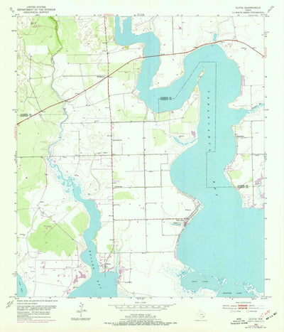 United States Geological Survey Olivia, TX (1952, 24000-Scale) digital map