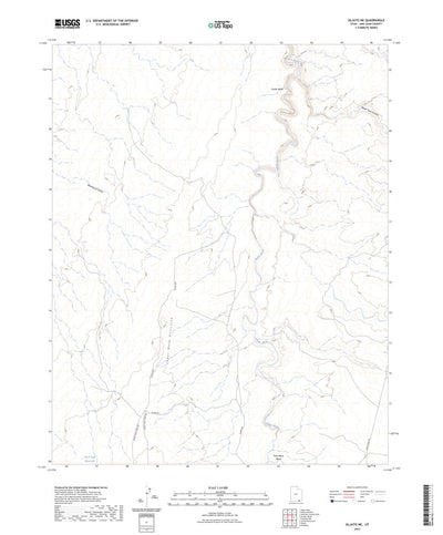 United States Geological Survey Oljato NE, UT (2023, 24000-Scale) digital map