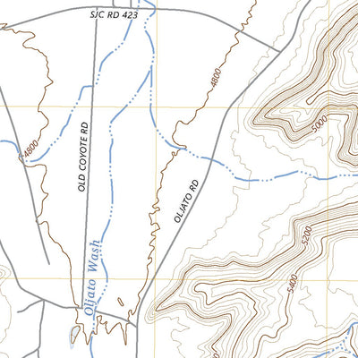 United States Geological Survey Oljato, UT (2023, 24000-Scale) digital map