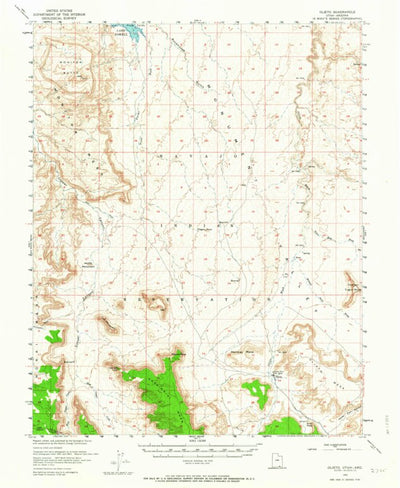 United States Geological Survey Oljato, UT-AZ (1952, 62500-Scale) digital map