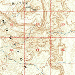 United States Geological Survey Oljato, UT-AZ (1952, 62500-Scale) digital map