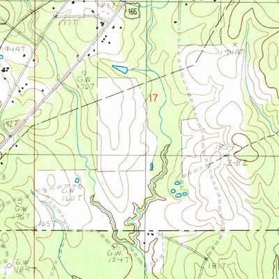 United States Geological Survey Olla East, LA (1984, 24000-Scale) digital map