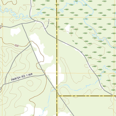 United States Geological Survey Olla West, LA (2020, 24000-Scale) digital map