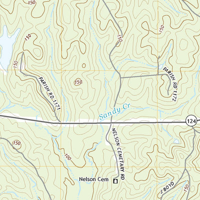 United States Geological Survey Olla West, LA (2020, 24000-Scale) digital map
