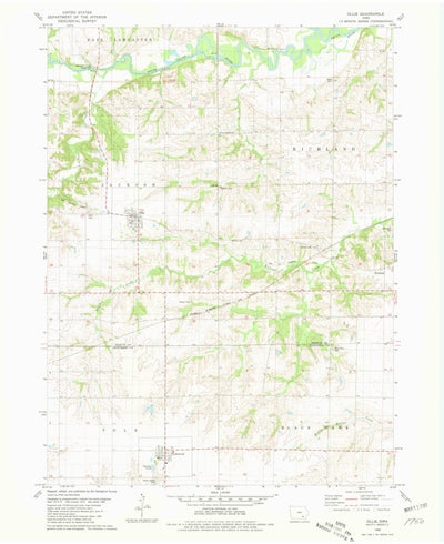 United States Geological Survey Ollie, IA (1980, 24000-Scale) digital map