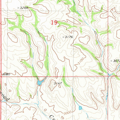 United States Geological Survey Ollie, MT-ND (1981, 24000-Scale) digital map