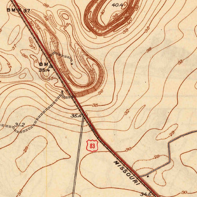 United States Geological Survey Olmito, TX (1945, 31680-Scale) digital map