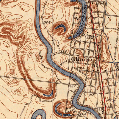 United States Geological Survey Olmito, TX (1945, 31680-Scale) digital map