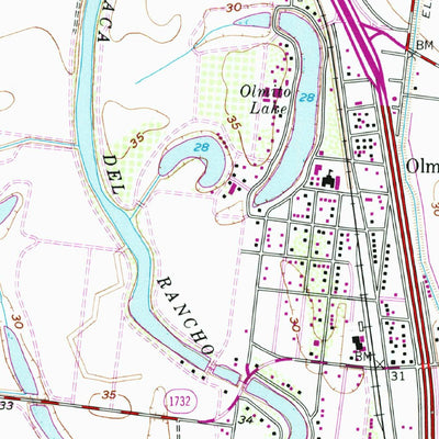 United States Geological Survey Olmito, TX (1956, 24000-Scale) digital map