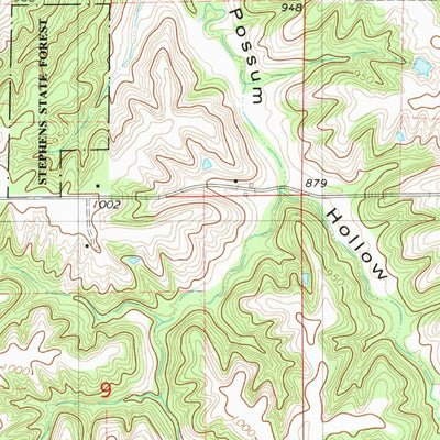 United States Geological Survey Olmitz, IA (1982, 24000-Scale) digital map