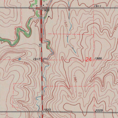 United States Geological Survey Olmitz, KS (1969, 24000-Scale) digital map