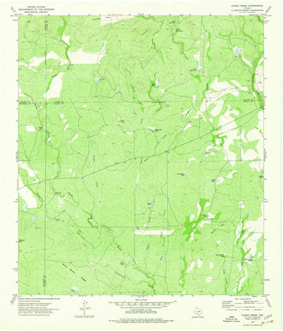 United States Geological Survey Olmos Creek, TX (1974, 24000-Scale) digital map