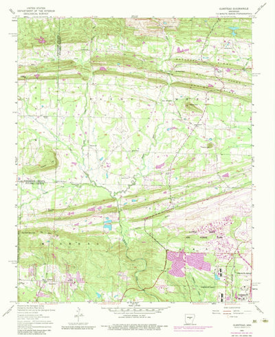 United States Geological Survey Olmstead, AR (1954, 24000-Scale) digital map