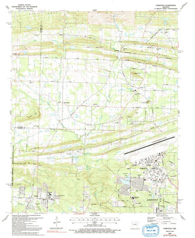 United States Geological Survey Olmstead, AR (1987, 24000-Scale) digital map