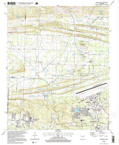United States Geological Survey Olmstead, AR (1996, 24000-Scale) digital map