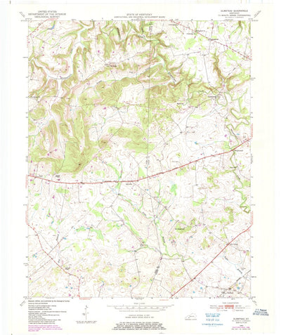 United States Geological Survey Olmstead, KY (1950, 24000-Scale) digital map
