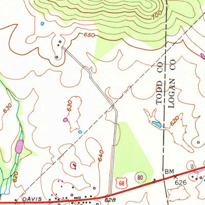 United States Geological Survey Olmstead, KY (1950, 24000-Scale) digital map