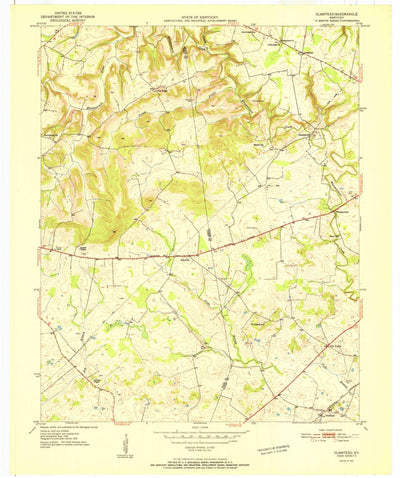 United States Geological Survey Olmstead, KY (1951, 24000-Scale) digital map