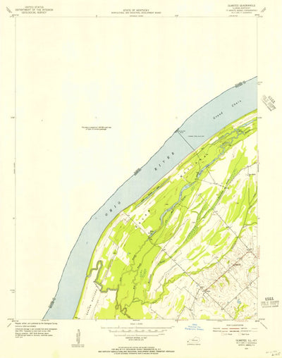 United States Geological Survey Olmsted, IL-KY (1954, 24000-Scale) digital map