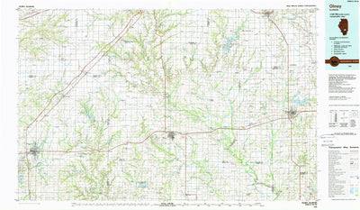United States Geological Survey Olney, IL (1986, 100000-Scale) digital map