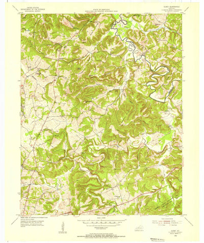 United States Geological Survey Olney, KY (1954, 24000-Scale) digital map