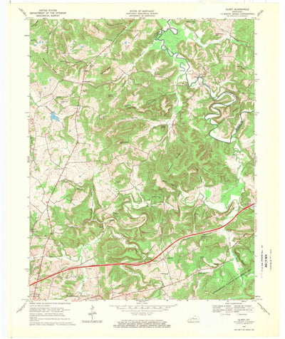 United States Geological Survey Olney, KY (1967, 24000-Scale) digital map