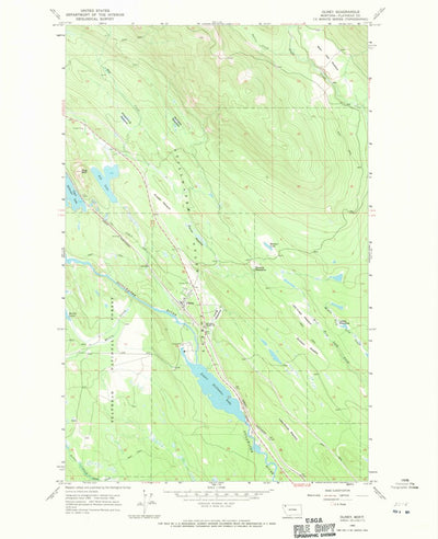 United States Geological Survey Olney, MT (1966, 24000-Scale) digital map