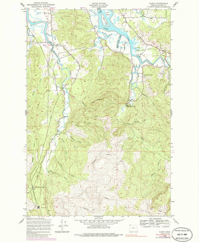 United States Geological Survey Olney, OR (1949, 24000-Scale) digital map