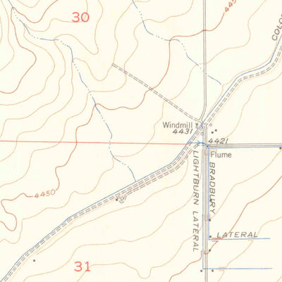 United States Geological Survey Olney Springs, CO (1954, 24000-Scale) digital map