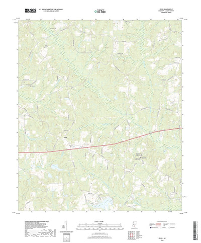 United States Geological Survey Oloh, MS (2020, 24000-Scale) digital map