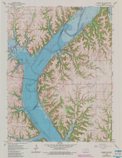 United States Geological Survey Olsburg NW, KS (1964, 24000-Scale) digital map