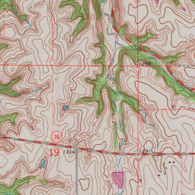 United States Geological Survey Olsburg NW, KS (1964, 24000-Scale) digital map
