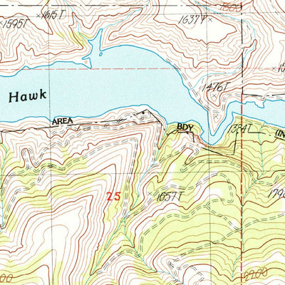 United States Geological Survey Olsen Canyon, WA (1985, 24000-Scale) digital map