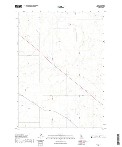 United States Geological Survey Olsen, ID (2020, 24000-Scale) digital map