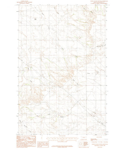 United States Geological Survey Olson Coulee South, MT (1983, 24000-Scale) digital map