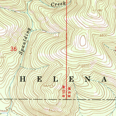 United States Geological Survey Olson Peak, MT (1968, 24000-Scale) digital map