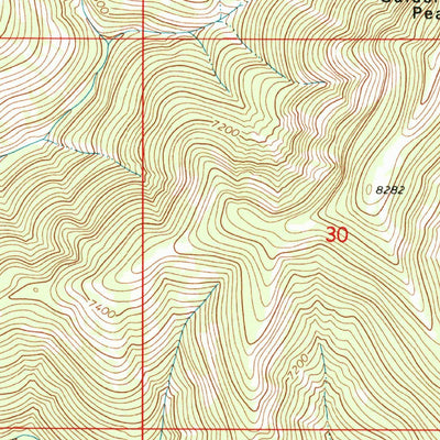 United States Geological Survey Olson Peak, MT (1968, 24000-Scale) digital map