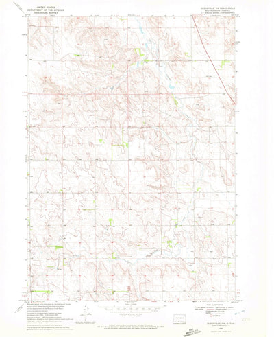 United States Geological Survey Olsonville NW, SD (1969, 24000-Scale) digital map