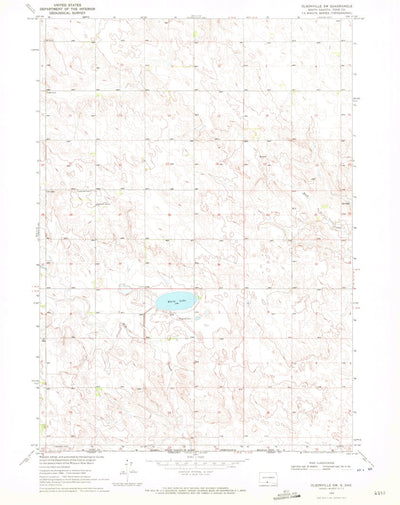 United States Geological Survey Olsonville SW, SD (1969, 24000-Scale) digital map