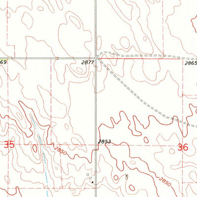 United States Geological Survey Olsonville SW, SD (1969, 24000-Scale) digital map