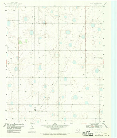 United States Geological Survey Olton NE, TX (1968, 24000-Scale) digital map