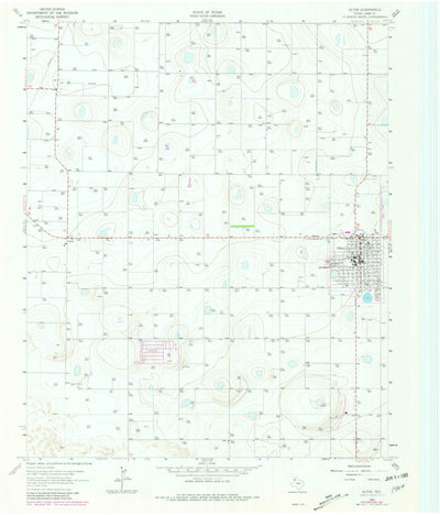 United States Geological Survey Olton, TX (1963, 24000-Scale) digital map