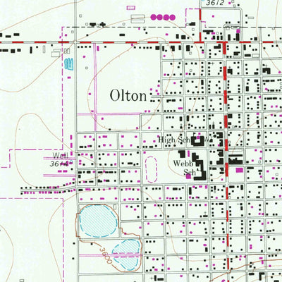 United States Geological Survey Olton, TX (1963, 24000-Scale) digital map