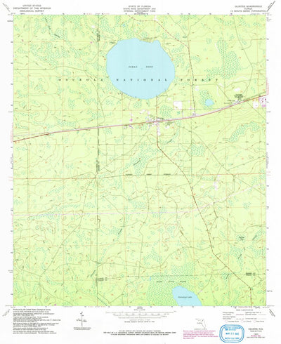 United States Geological Survey Olustee, FL (1963, 24000-Scale) digital map
