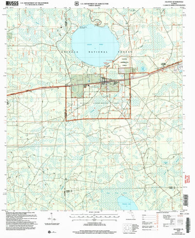 United States Geological Survey Olustee, FL (2005, 24000-Scale) digital map