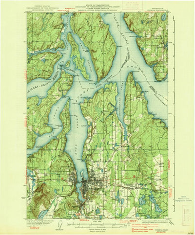 United States Geological Survey Olympia, WA (1937, 62500-Scale) digital map