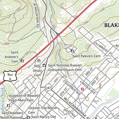 United States Geological Survey Olyphant, PA (2023, 24000-Scale) digital map
