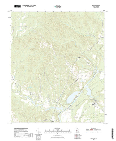 United States Geological Survey Omaha, GA (2020, 24000-Scale) digital map