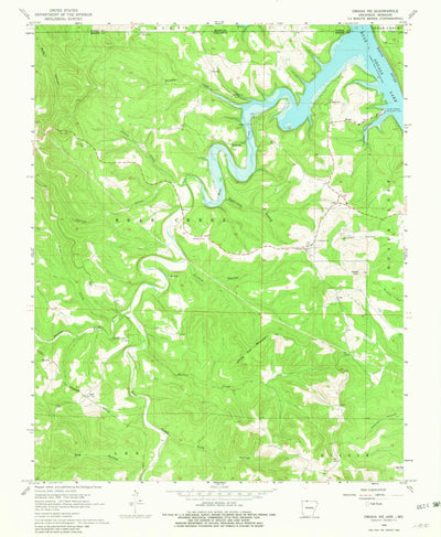 United States Geological Survey Omaha NE, AR-MO (1966, 24000-Scale) digital map